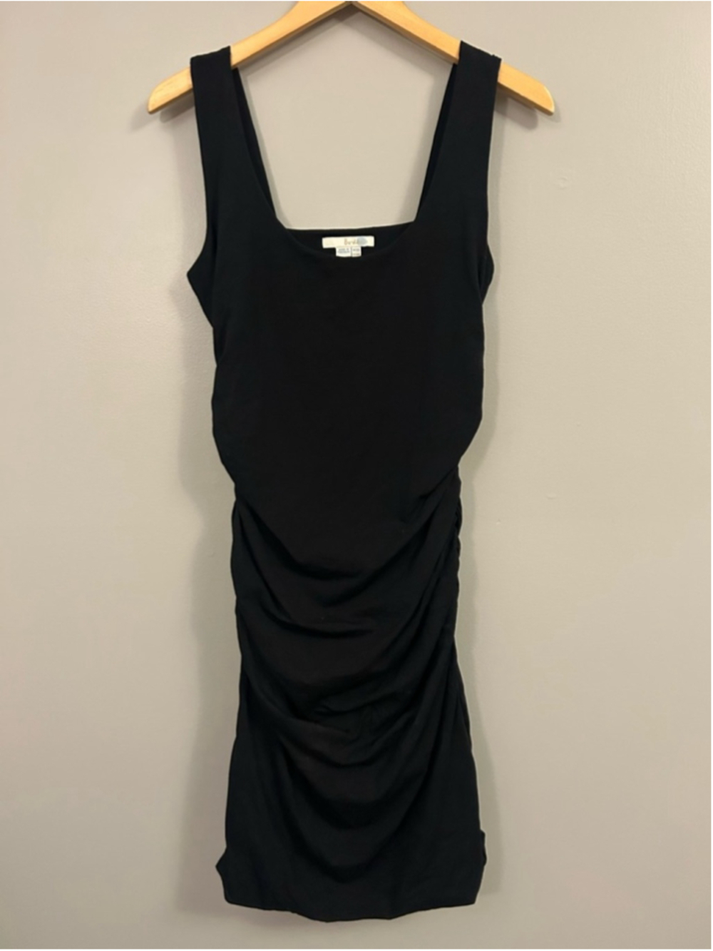 Boden Black Scoop Ruched Neck Tank Dress Size 10